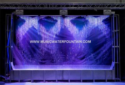 China Customized Size Stainless Steel Water Features For Theater Or Stage Background for sale