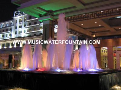 China Äußere Musik-Steuerung der Hotel-Eingangs-Garten-Wasser-Brunnen-DMX 512 zu verkaufen