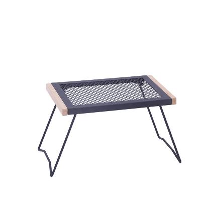 China New industrial logo design custom steel and paint table and chairs portable outdoor table outdoor grill for sale