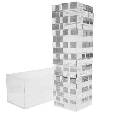 China Acrylic Luxe Acrylic Stacking Tower 3D Puzzle Game for sale