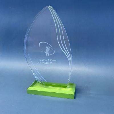 China China Customized Clear Acrylic Awards And Acrylic Trophies Plaque Awards for sale