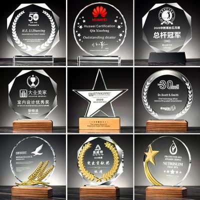 China 3d Sport Medal Acrylic Medals Awards Medal Creative Trophy Custom Authorization Plate Acrylic Personal Commemorative Trophy for sale