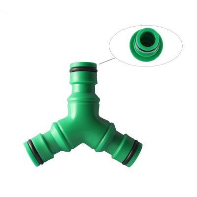 China Irrigation Drip Connector Garden Accessories Y Shape Water Agricultural Hose Nipple Connector Irrigation Quick Coupling Connector for sale