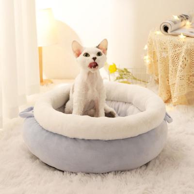 China Various Sizes Indoor Soft Warm Summer Cooling Washable Cat Bed Pet Bed Sofa Bed Travel Dog Bed Pet Pray For Small Medium Large Dogs Cats for sale