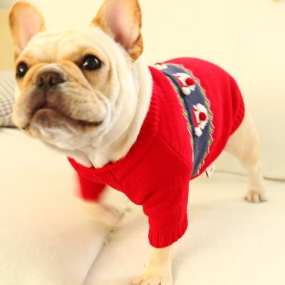 China Stocked Cat Puppy Clothes Pet Santa Claus Dog Style Clothing Christmas T-shirt Apparel Printing Dog Clothes Accessories for sale