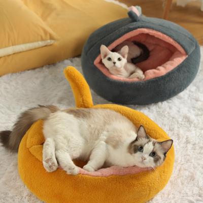 China HOT Sale Travel Around Calming Pet Bed Cat Bed Soft Faux Fur Fluffy Plush Dog Bed Self-Warming Anti Worry Donut Cuddler Waterproof for sale