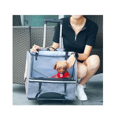 China Dogs Accessory Dog Lightweight Dog Customized Cat Fold Pram Pet Stroller Oxford Pet Tent Hot Selling Multifunct for sale