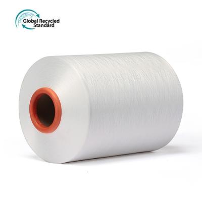 China Moisture-absorbent 100% Recycled Polyester Yarn Recycled DTY 75D/36F Rpet Yarn for sale