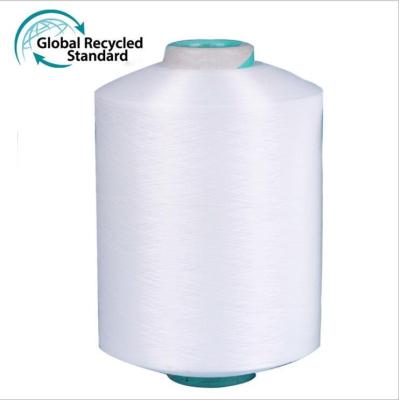 China Moisture-absorbent 70D /100D recycled nylon6 yarn dty fabric yarn GRS nylon6 knitting yarn for sale