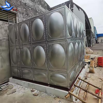 China Hot sale high quality stainless steel water tank large stainless steel living tank prices combined height storage water tank for sale