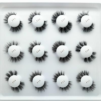 China 25mm Dramatic Hot Selling Real Natural Soft Eyelashes 3D Box Fiber Real Dramatic Eyelash for sale