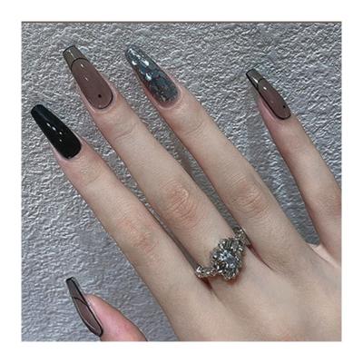 China 2021 Flexibility Factory Price Acrylic Powder Fake Nails Stick Products Acrylic trudicurette c curve extra long nail tips extensions for sale