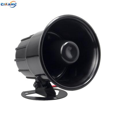 China ABS/PP Black Wired Siren 12V Alarm Home Security Sounds Electric Siren Horn Speaker for sale