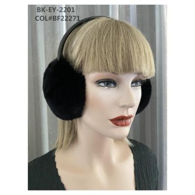 China Wholesale Simple Comfortable Warm Plush Earmuffs Winter Women Rex Warm Earmuffs for sale