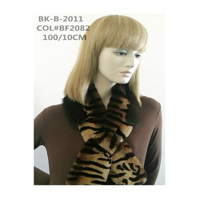 China Long Service High Quality Tiger Print Design Ladies Whole Rex Rabbit Fox Scarf for sale