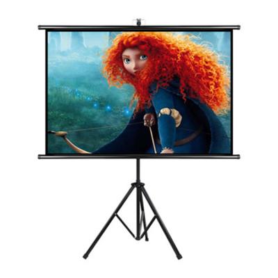 China Manual screen be supported by portable outdoor folding wall hanging projection screen for sale