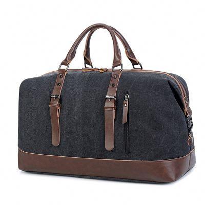 China Wholesale Vintage Waterproof Canvas Outdoor Men Folding Messenger Weekend Luggage Bags Tote Duffel Travel Shoulder Bag for sale