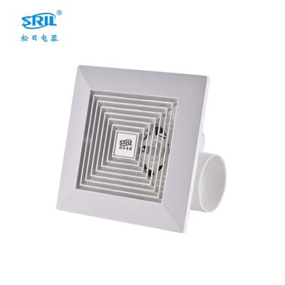 China Hotels 8 10 12 inch square plastic bathroom air vent fan ceiling household exhaust fan for sale