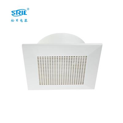 China Hotels Square 10 Inch Plastic Low Noise Ceiling Exhaust Fan Wall Mounted Bathroom Ventilation Fan for sale