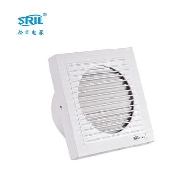 China Hotels 4 5 Hotel Fan 6 Inch Stained Glass Style White Plastic Bathroom Air Vent Fan Low Noise for sale