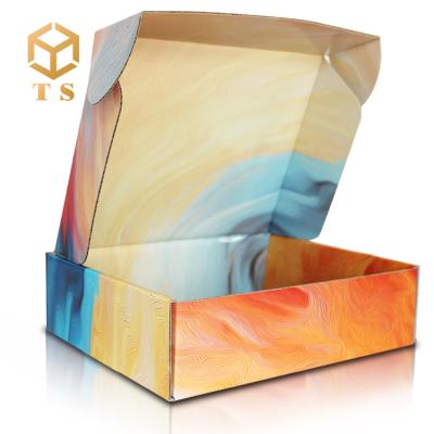 China Handmade Cardboard Corrugated Clothes Advertisement Custom Organizadora Cajas Paper Cosmetic Boxes With Logo For Apparel for sale