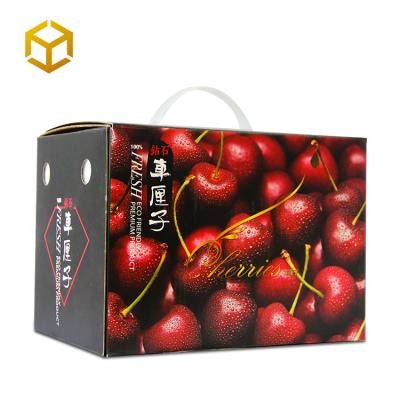 China Recyclable Custom Carton Caja De Regalo Cherries Packing Shipping Boxes Personalizada Logo Printed Fruit for sale