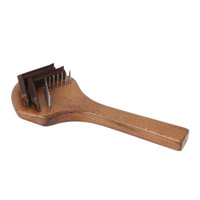 China Factory Wholesale Viable Classic Style Pet Hair Remover Brush Wooden Comb Cat Shedding Tool For Dogs for sale