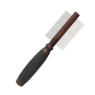 China Wholesale Viable Classic Double Sided Needle Comb Cat Dog Flea Grooming Comb Factory Style Pet Metal for sale