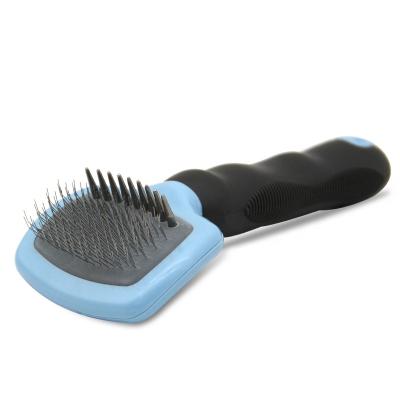 China Wholesale Sustainable Factory Pet Needle Brush Long Pin Dog Cat Grooming Slicker Brush for sale