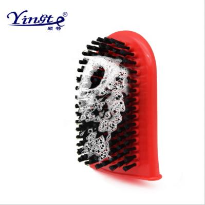 China Sustainable Factory Wholesale Pet Bath Brush Double Sided Dog Cat Wash Glove for sale