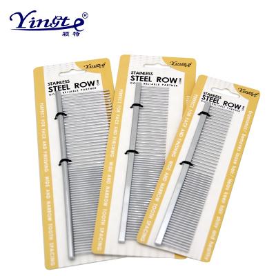 China Best Viable Wholesale Various Size Pet Lice Cleaning Steel Grooming Comb for sale