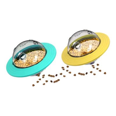 China Factory Wholesale UFO Shape Dog Slow Feeder Slow Feeder Toy Interactive Pet Dog Food Treat Dispensing Toy for sale