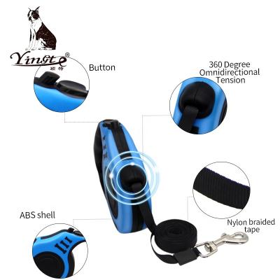 China Factory Wholesale Custom Retractable Dog Leash Set with Poop Bag Dispenser and Collapsible Dog Bowls for sale