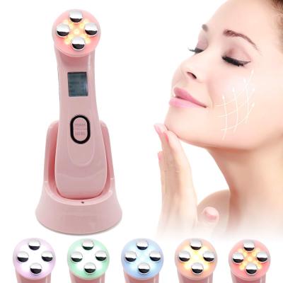 China 2021 New Portable Electric Face Lift Facial Massager Rechargeable Anti Aging Skin Care Tamping Beauty Products for sale