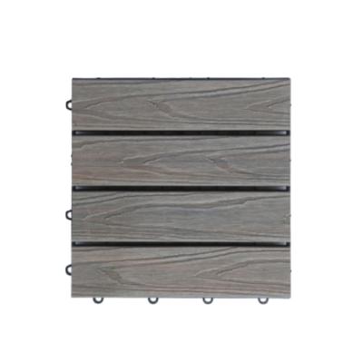 China Eco Friendly OEM Service Durable Garden Wood Plastic Wpc Wpc DIY Outdoor Tiles for sale