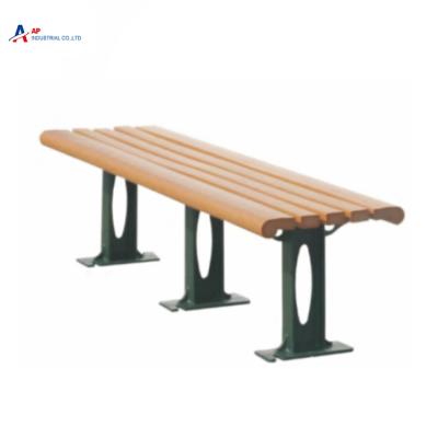 China Eco-Friendly Modern Outdoor Wooden Benches Seating Patio Park Garden Benches Wpc Lounger for sale