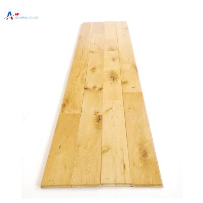 China Eco Friendly Hot Selling Experienced Factory D Grade Solid European Oak Flooring Natural Wood Flooring for sale