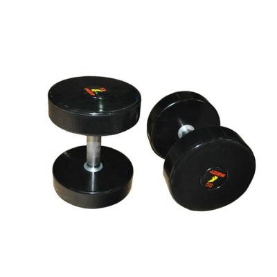 China life wholesale fitness gym china manufacturer new product 30kg black pu dumbbell Lk-5302 for sale