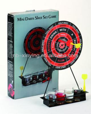 China Hot Selling Metal Dart Drinking Game With Short Glass for sale