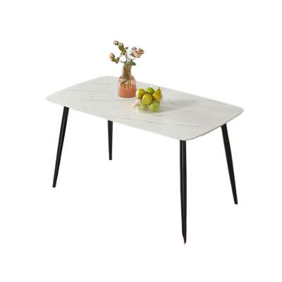 China Modern Simple Rock Plate Table Top Square Marble Table With High Cost Performance for sale