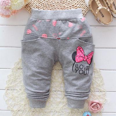 China Nice Anti-Static Patterned Baby Pants Wholesale Kids Stacked Pants for sale