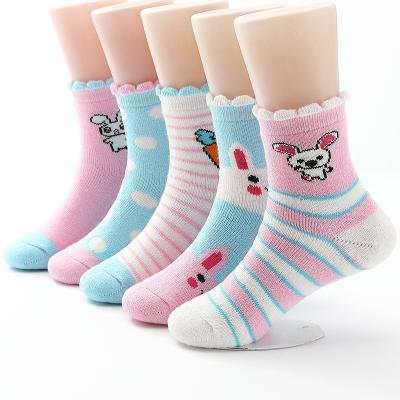 China Winter antibacterial wholesale cotton warm thickened children's socks 1-13 years old cartoon socks for girls for sale