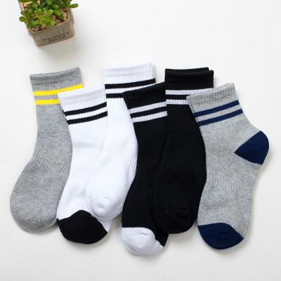 China Wholesale Hot Sale Spring Autumn Children Boy Socks Cotton Sporty Stripe Pattern Kids Socks For Boys for sale