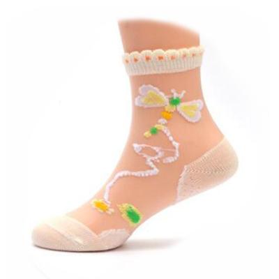 China 2020 Korean girl's sporty fancy new summer children's thin embroi socks for children for sale