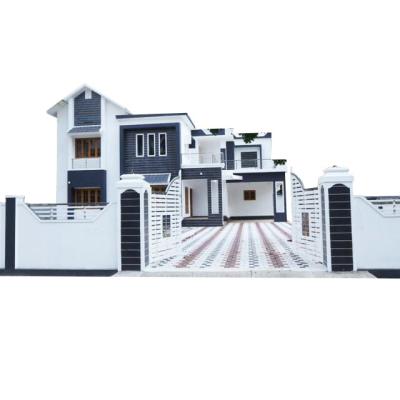 China Modern light steel villa with more than 100 years lifespan, 150 square meters Mediterranean style double-layer villa for sale