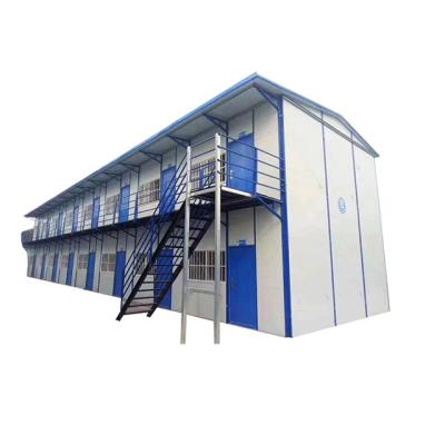 China Temporary Single Room Worker's Camp Room Prefab Worker's Dormitory Room Council House Modern Movable Double Floor House for sale