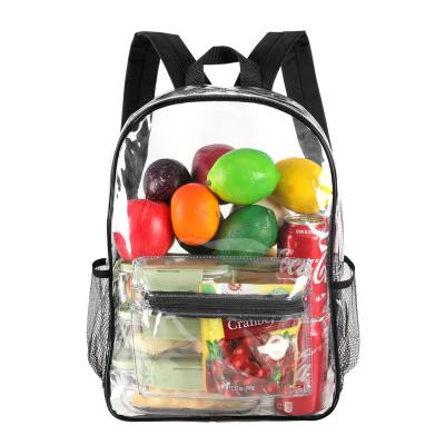 China Other Large Capacity Custom School PVC Waterproof Clear Transparent Backpack For Women for sale