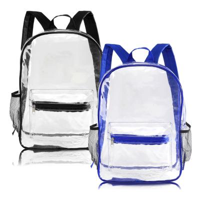 China Clear PVC Anti-theft Clear Plastic Backpack Wholesale School Clear 3D Waterproof Backpack BackpackTransparent for sale