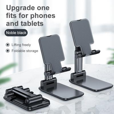 China Universal Smartphone and Tablets Factory Price Factory Price Mobile Phone Tablet Stand Supplier Good Quality Flexible Adjustable Foldable Lazy Aluminum Holder for sale