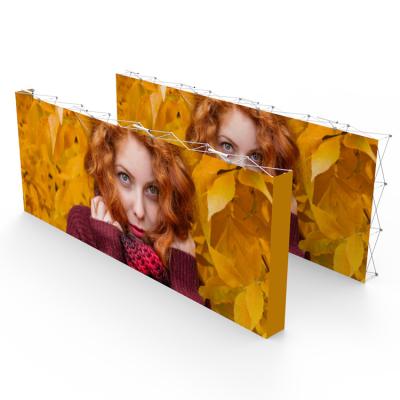 China interior & Portable Outdoor Advertising Straight Shape Trade Show Tension Fabric Wall Backdrop Pop Display Stand for sale